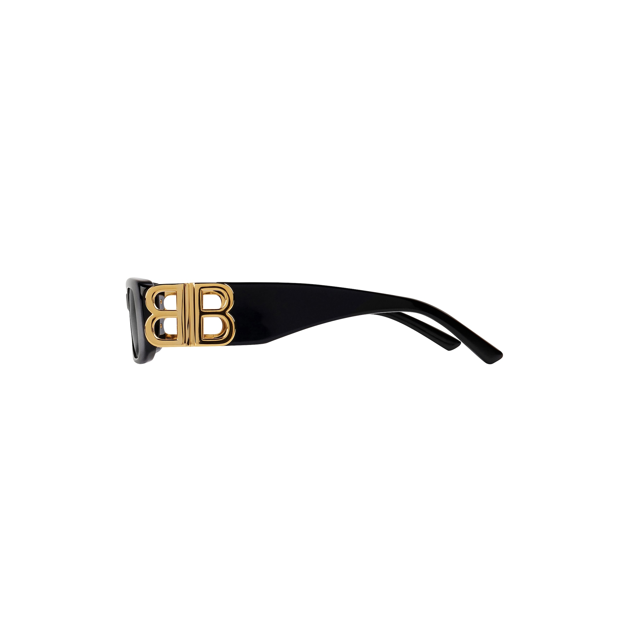 Dynasty Rectangle Sunglasses in Black - Image 6